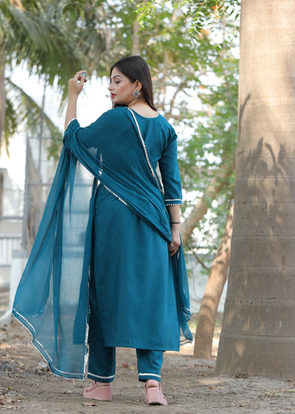 Women Viscose Rayon Kurti Pant Dupatta Set Kurtis for women online at the best prices Ladyfashion
