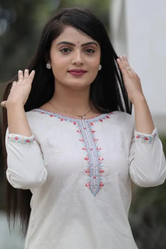 🍁Khadi Handwork Coordinated Set – Elegant & Traditional Handcrafted Apparel for Every Occasion 🍁 Ladyfashion